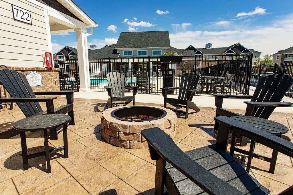 The fire pit at 1188 at Solomon