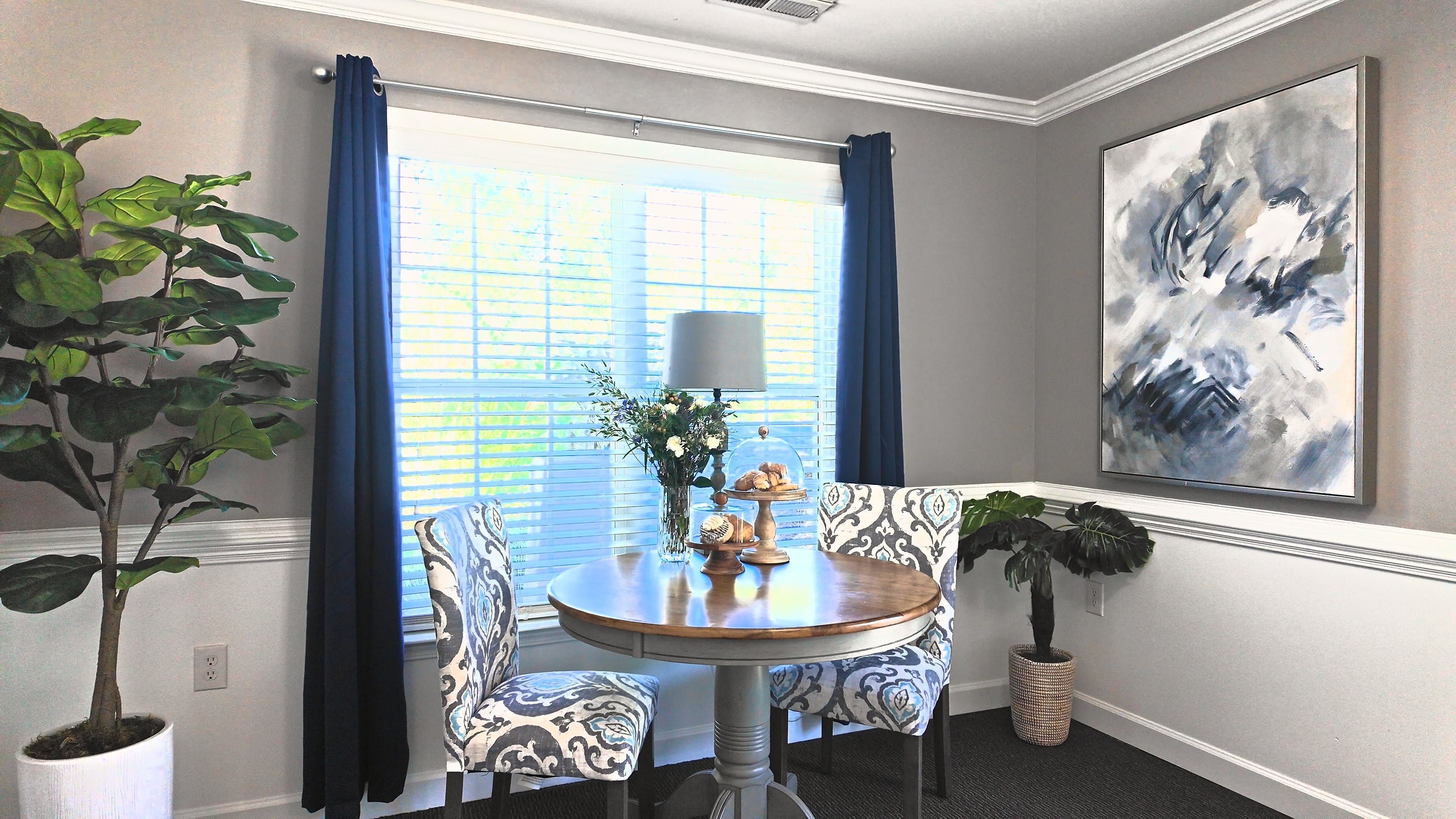 The clubhouse lounge at Carlyle Place