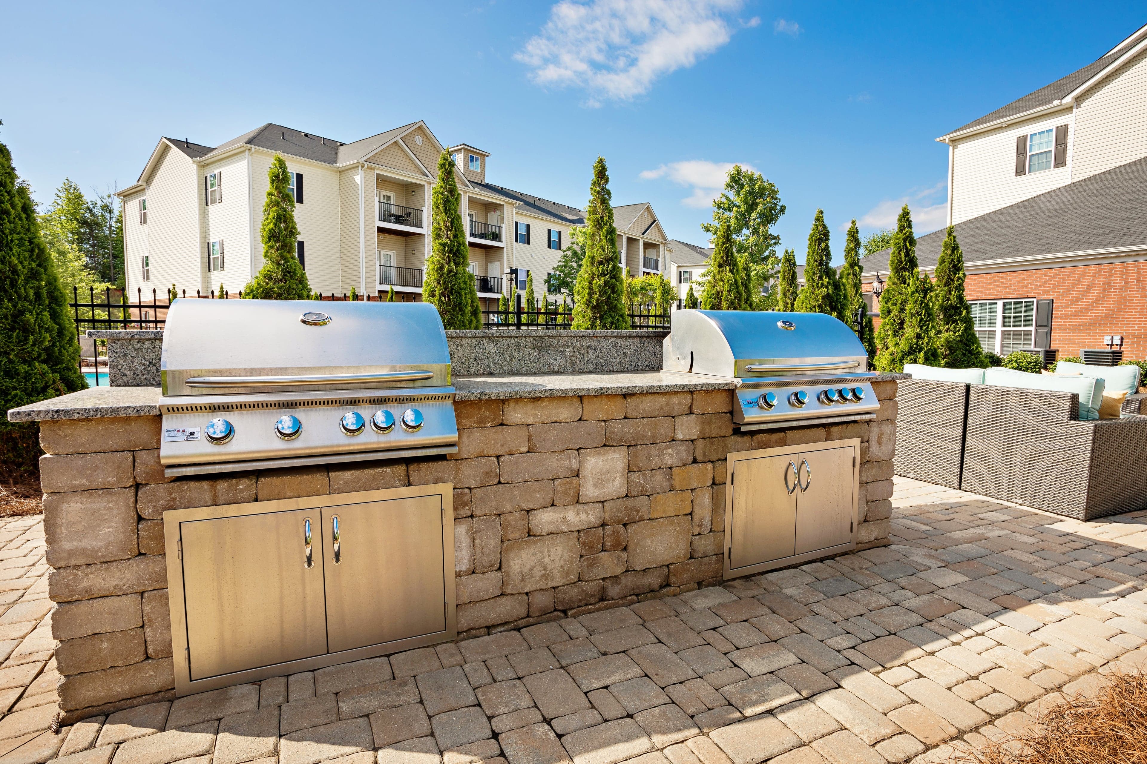 The outdoor kitchen at Clemmons Town Center