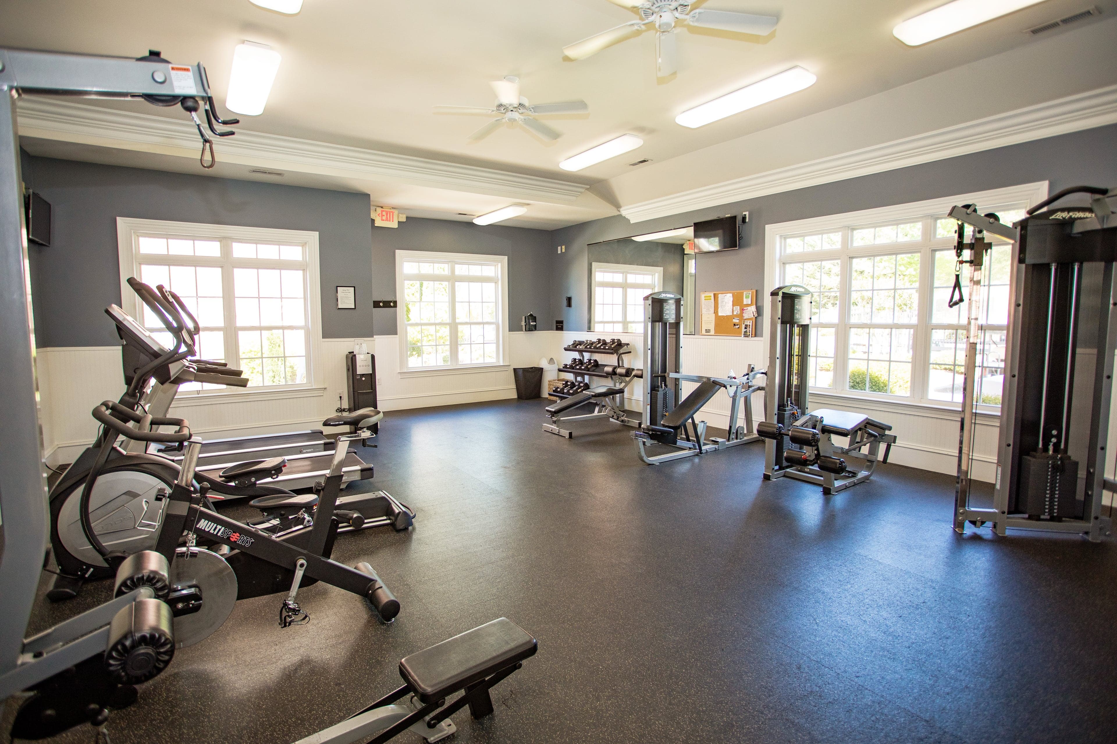 The fitness center at Legacy Park