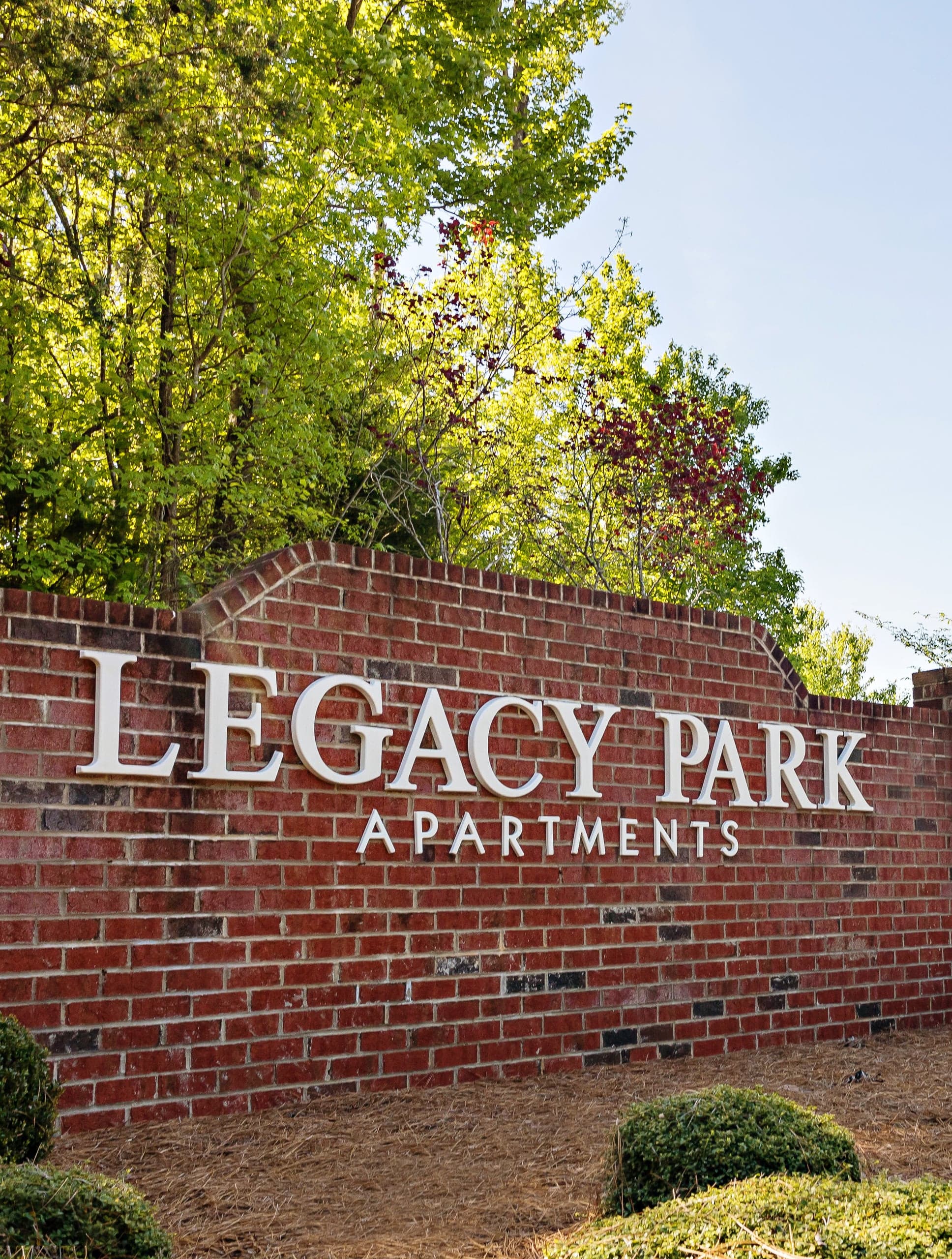 The entrance at Legacy Park
