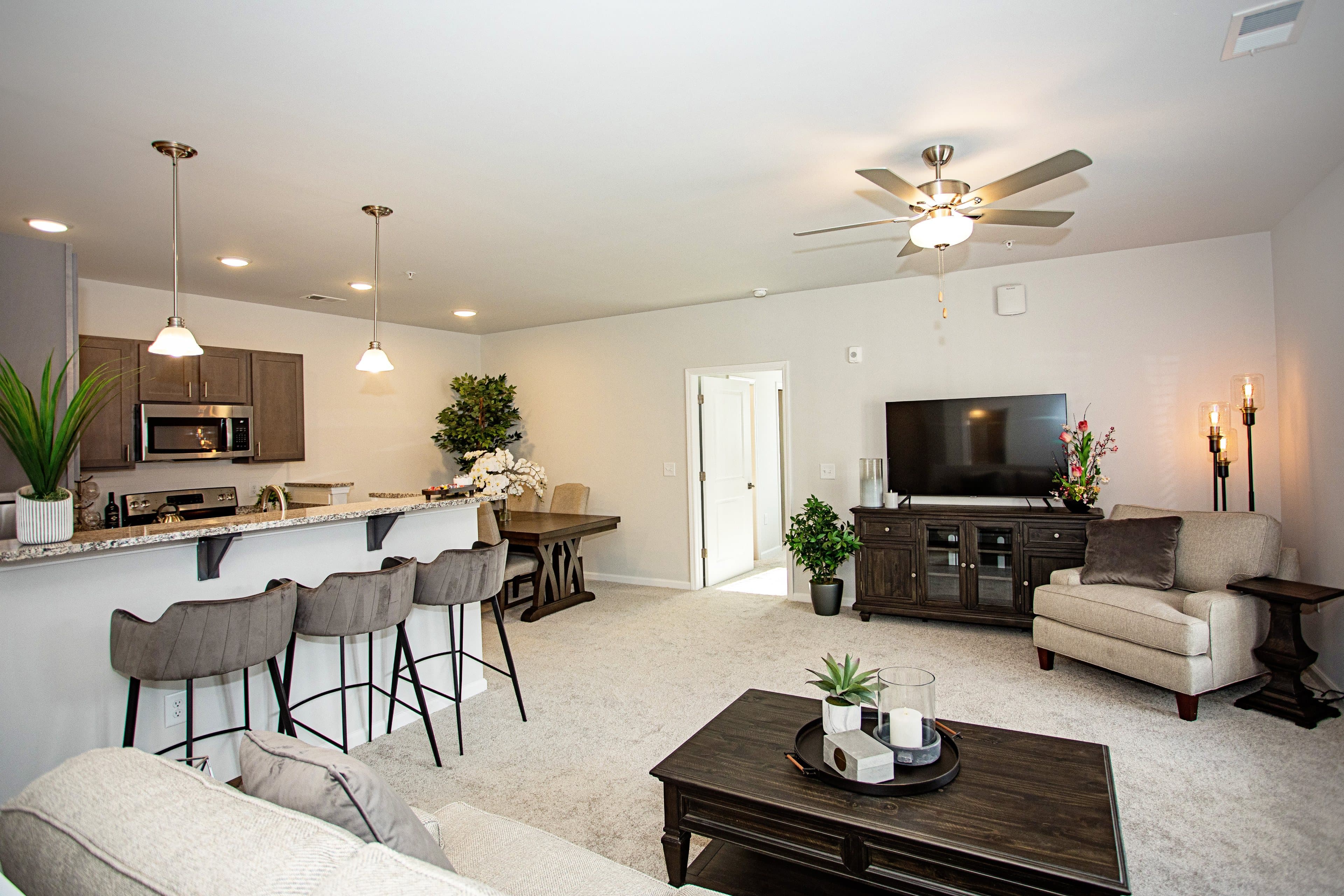 Spacious layouts