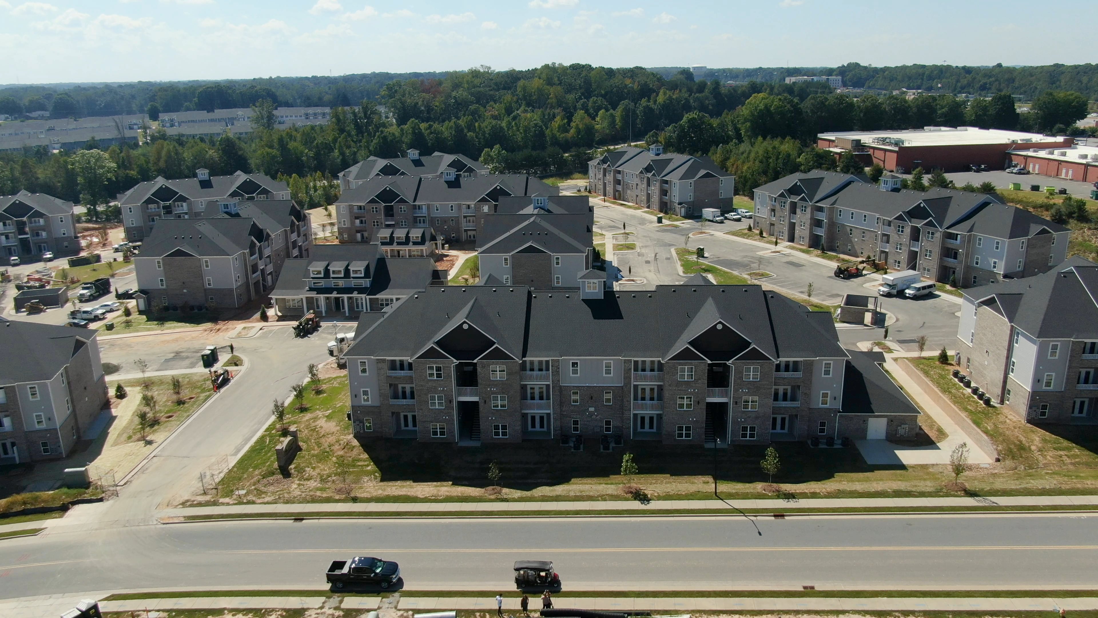 Aerial view of 1188 at Solomon under construction on Union Cross Road