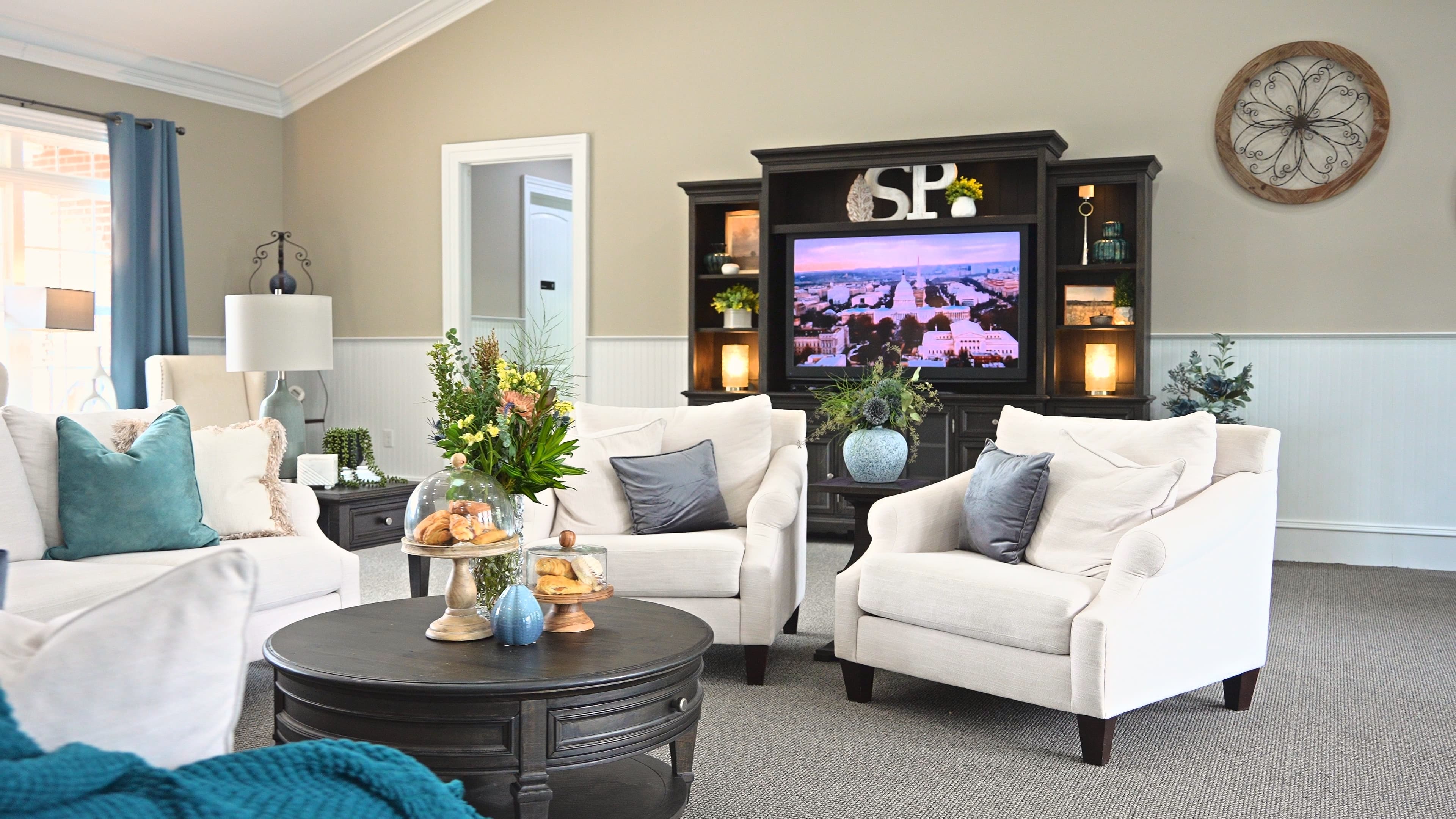 The clubhouse lounge at Stafford Place