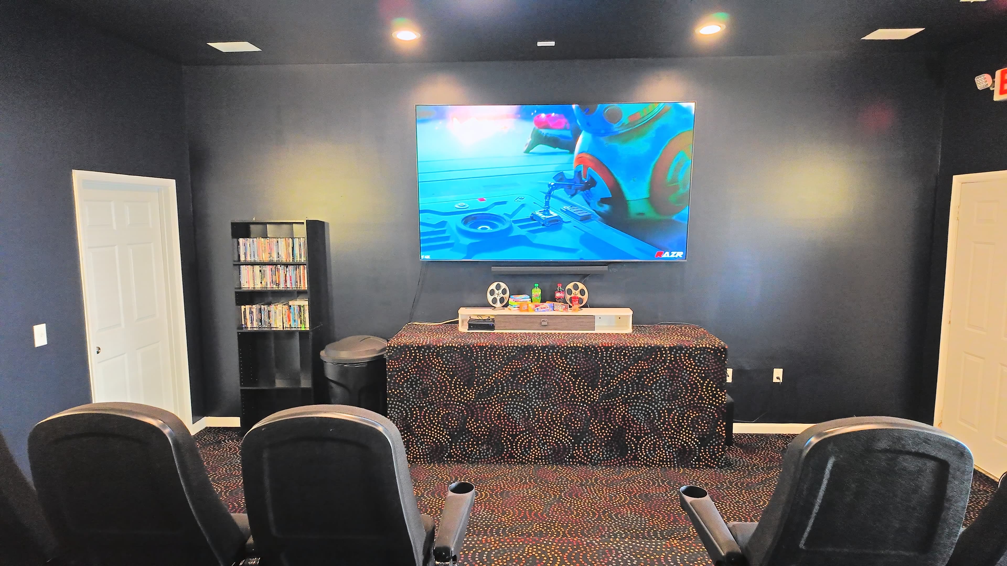 The movie theater at The Pointe at Robinhood Village