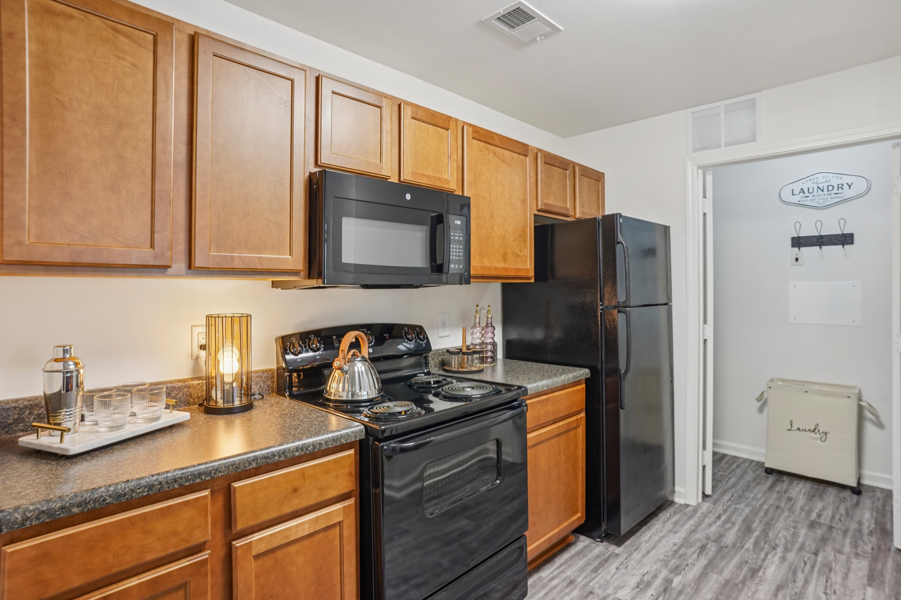 Modern kitchens at The Pointe at Robinhood Village