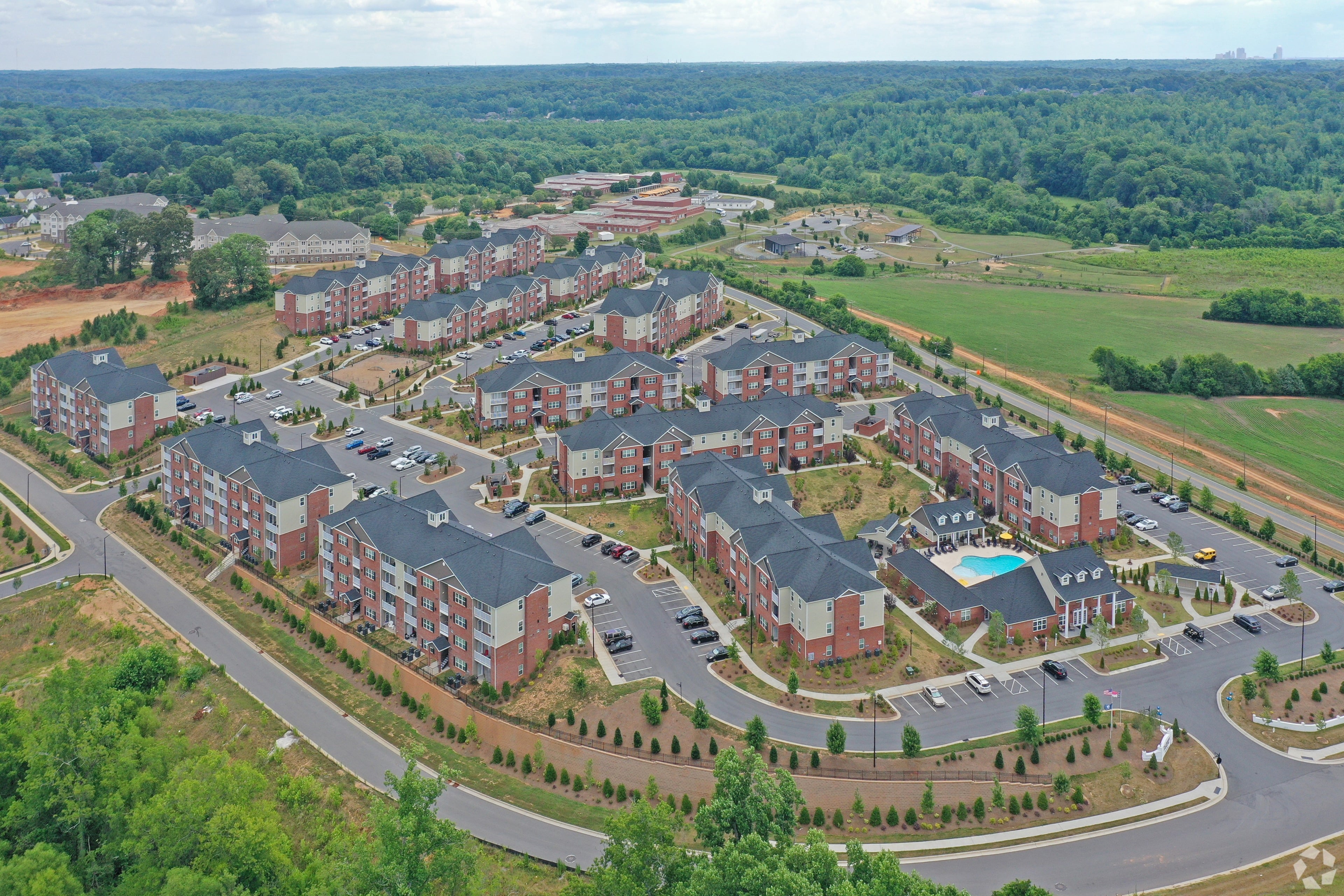 Birds eye view of The Reserve at Brookberry Farm, Winston-Salem