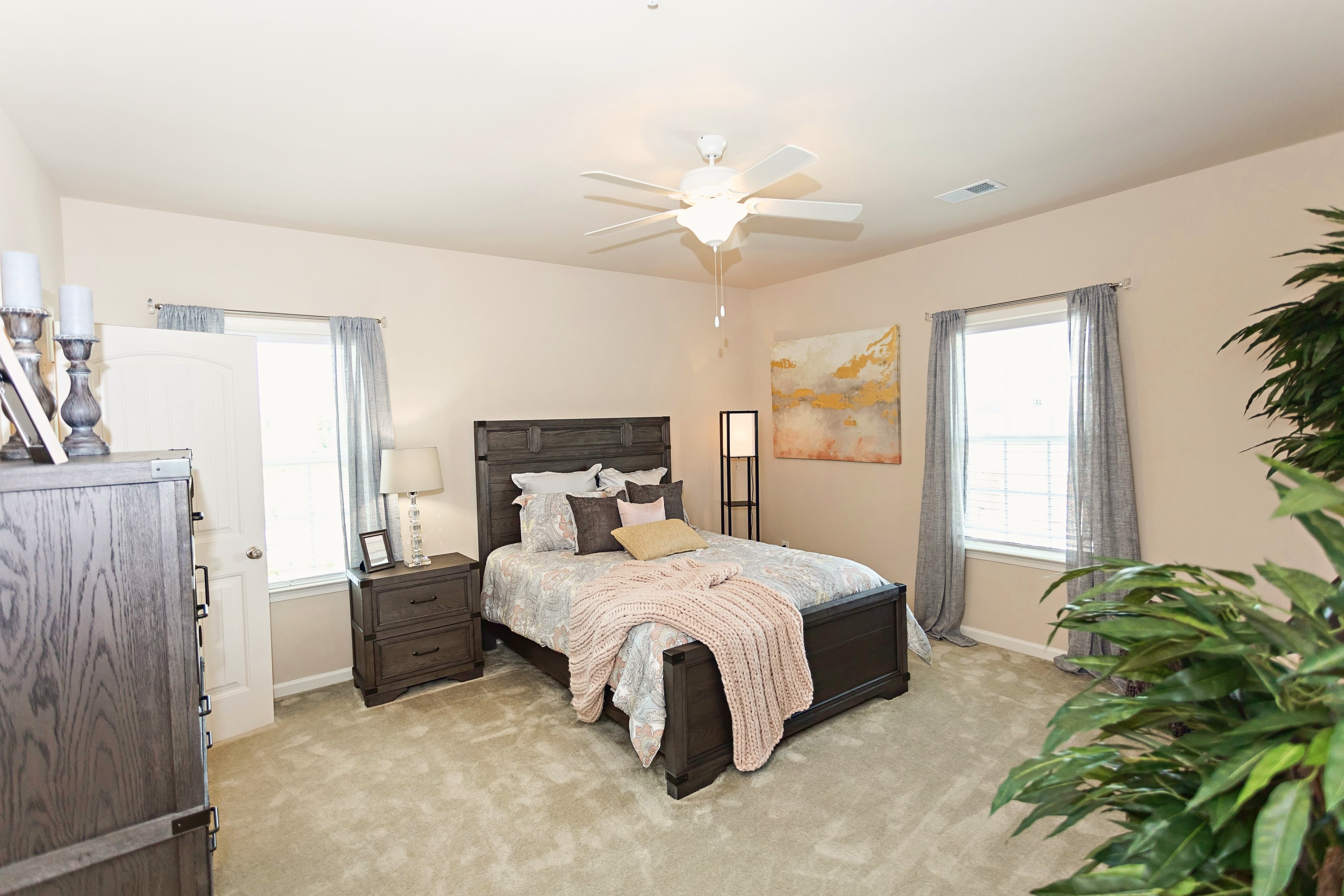 Comfortable bedrooms at The Reserve at Brookberry Farm