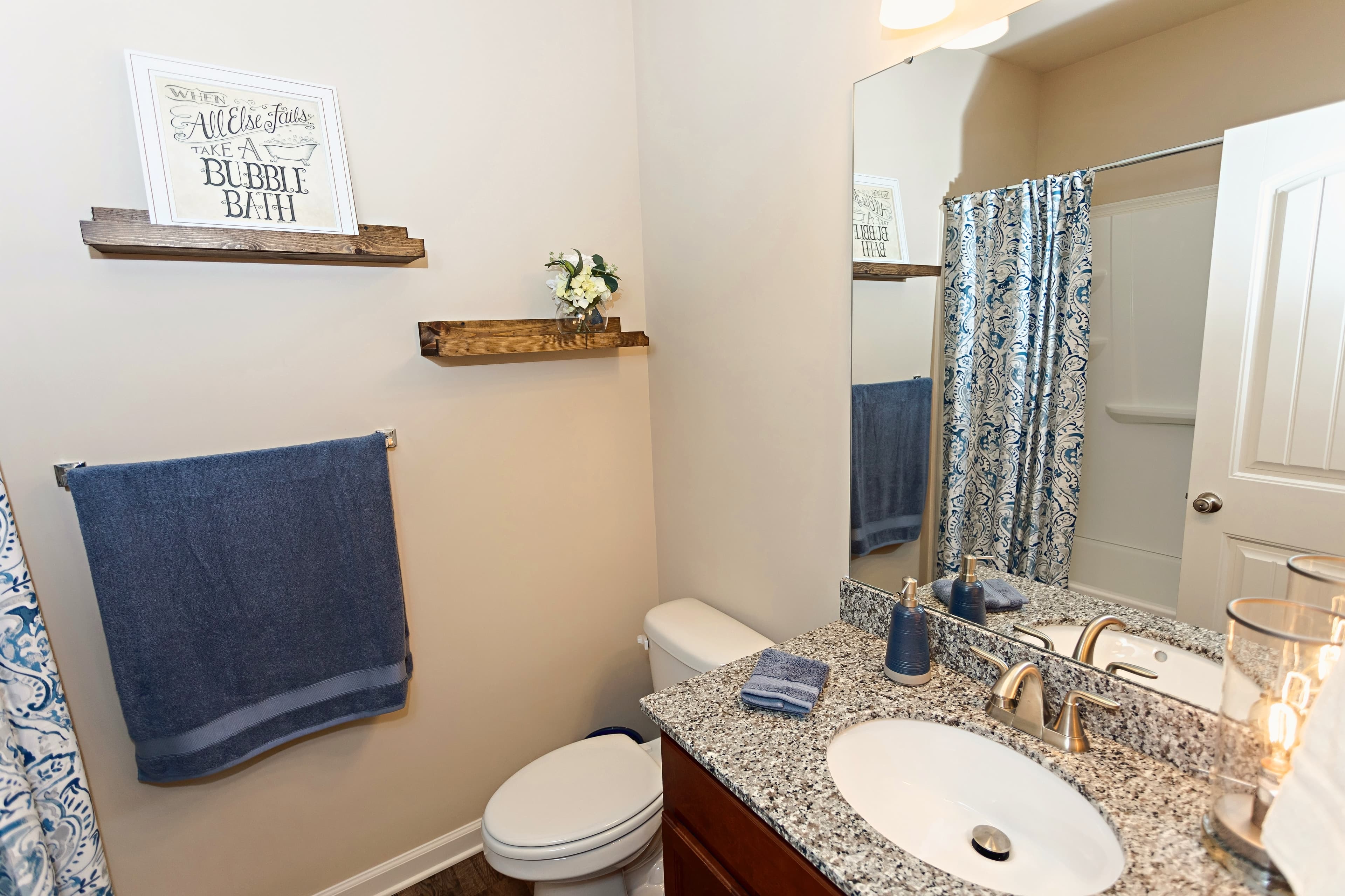 Stylish bathrooms at The Reserve at Brookberry Farm