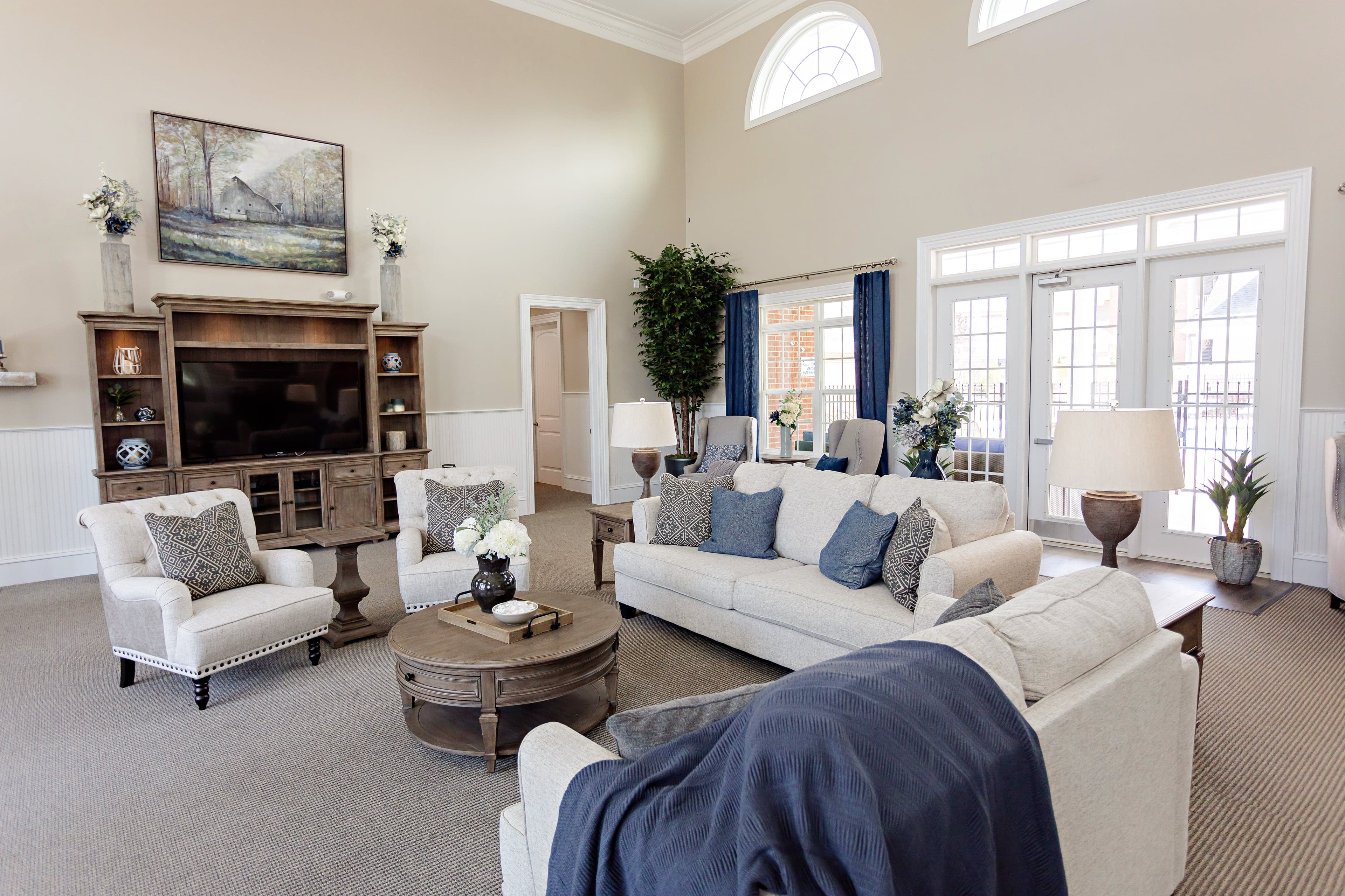 The clubhouse lounge at The Reserve at Brookberry Farm