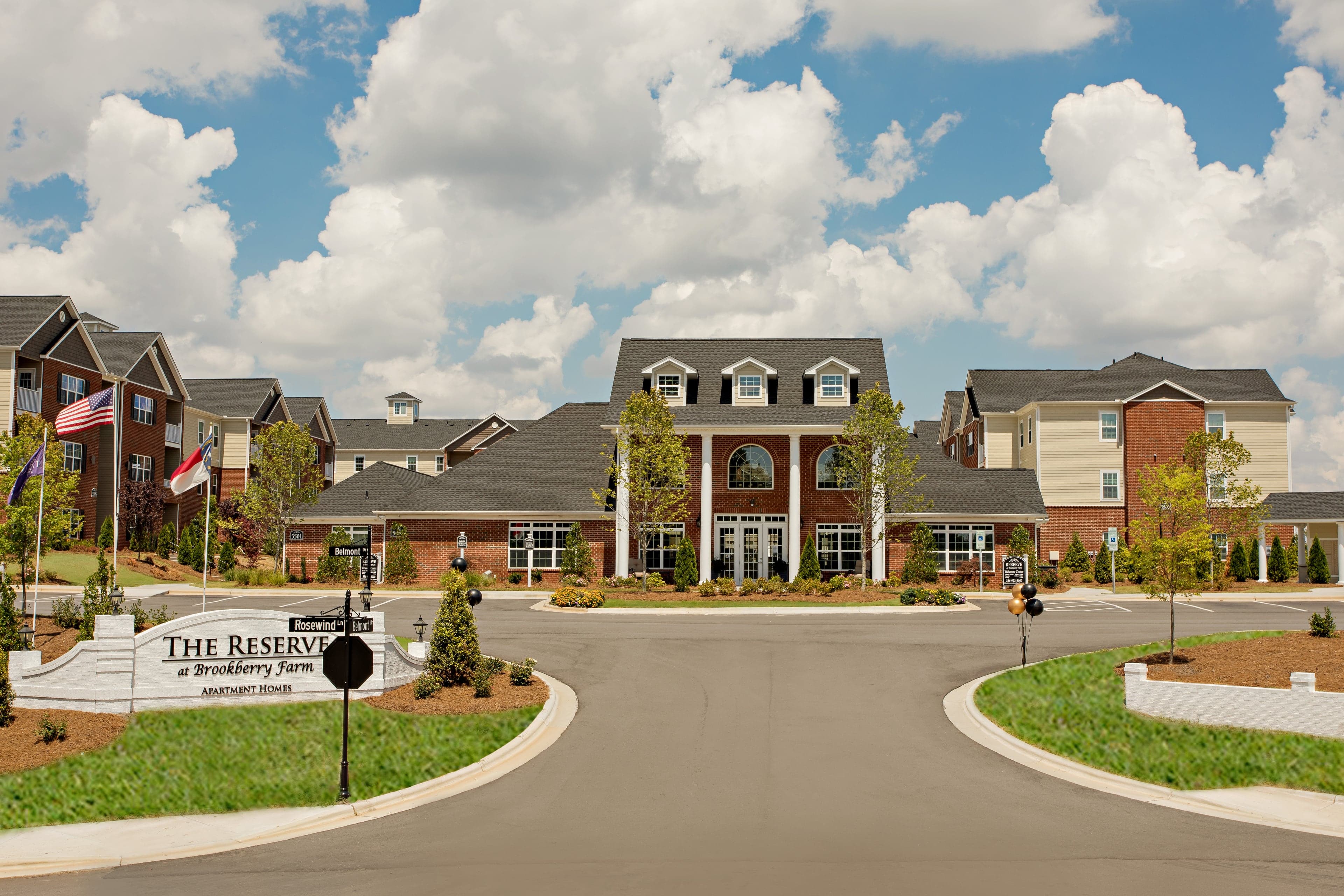 The welcome center at The Reserve at Brookberry Farm